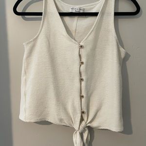 Super fun button down tie tank!